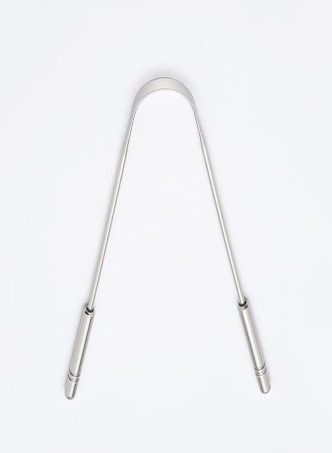 Pristine Tongue Cleaner Bad Breath Treatment For Adults & Kids, 100% Stainless Steel Tongue Cleaner For Oral Care, Easy to Use Tongue Cleaner For Hygiene (2 - Pieces) - Image 2